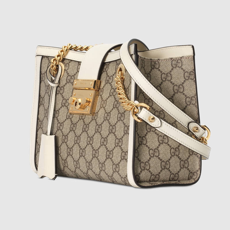 Gucci Padlock GG Small Shoulder Bag 498156 White